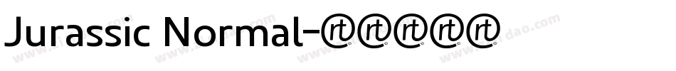 Jurassic Normal字体转换